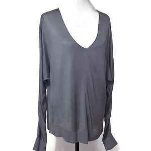 H&M Basic Lightweight Sweater Lt Blue Medium EUC